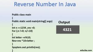 reversing a number in java|reverse no in java.